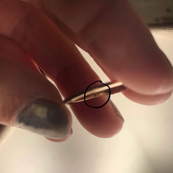 solid gold sun ring - Picture 2 of 2